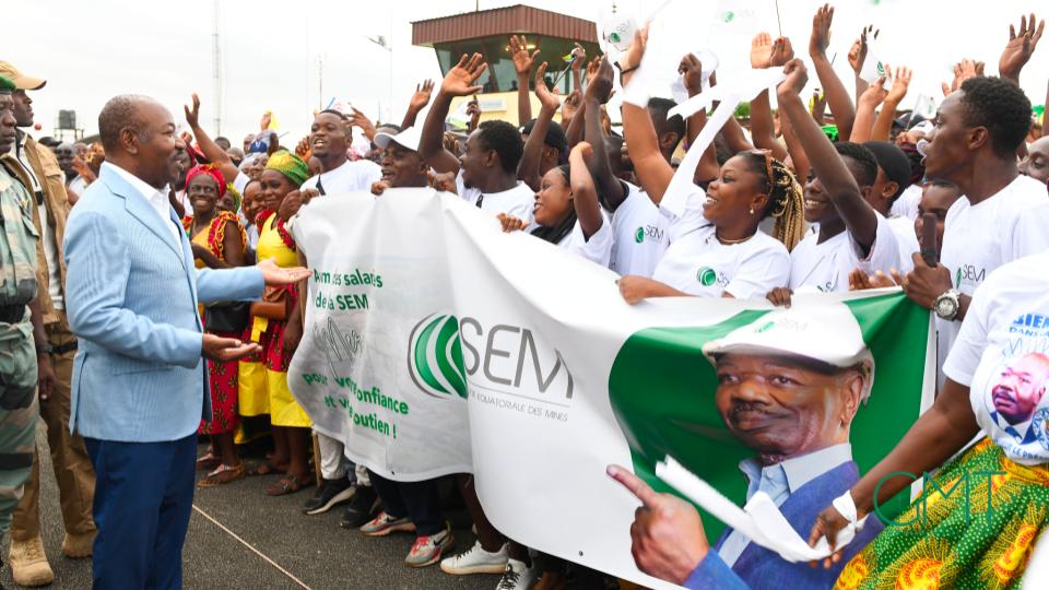 Gabon Gabonmediatime Ali Bongo Ondimba dans la Nyanga
