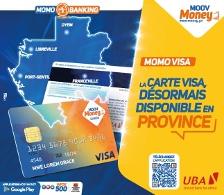 Pub Moov Africa Gabon Telecom Carte MOMO