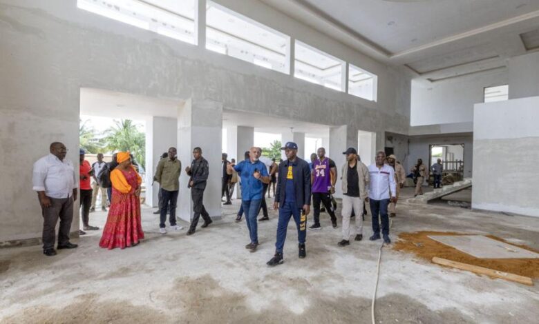 Le Président de la Transition, le Général Brice Clotaire Oligui Nguema en visite des chantiers à Franceville